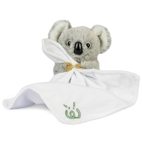 Living Nature Baby Koala Plüschtier | Inklusive Decke | Flauschiges und Kuscheliges Dschungeltier | Weiches Spielzeuggeschenk für Neugeborene und Babys | Naturli Umweltfreundlich