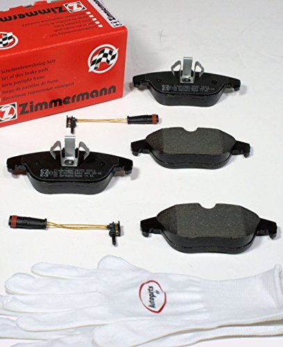 Autoparts-Online Set 60014659 Zimmermann Bremsbeläge Bremsklötze Bremsen Warnkabel für hinten die Hinterachse
