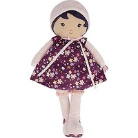 Kaloo - Tendresse – My First Doll in Purple Fabric – Large Cloth Doll 40 cm – Floral Dress – Detachable Bloomer – Pretty Gift Box and Personalised Ribbon – from Birth