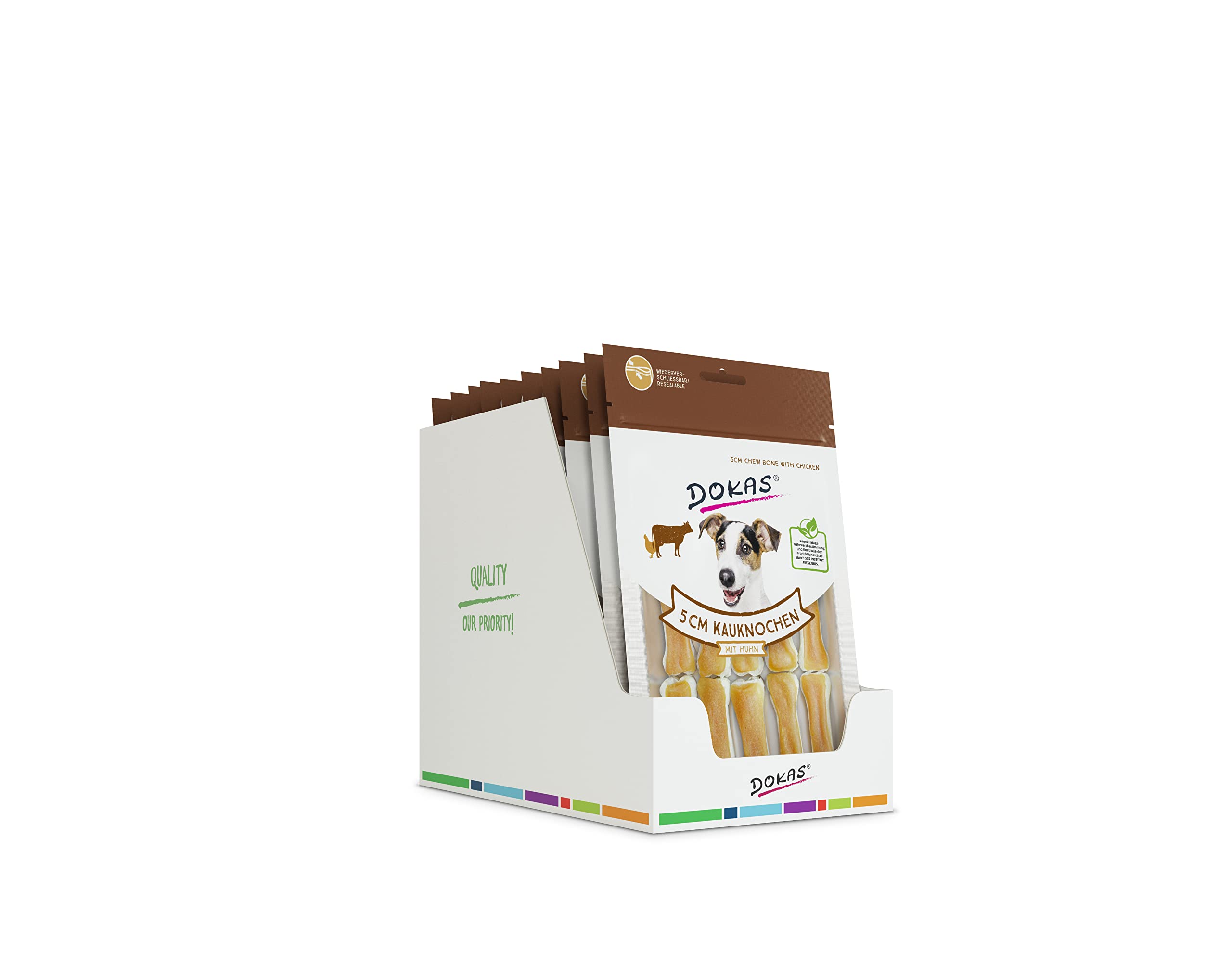 DOKAS Getreidefreier Premium Kausnack für Hunde – Ideal für unterwegs