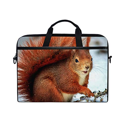 LUNLUMO Brown Squirrel Snow 15 Zoll Laptop und Tablet Tasche Durable Tablet Sleeve for Business/College/Women/Men