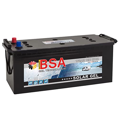 Gel Batterie 170Ah 12V Blei Gel Solarbatterie Wohnmobil Boot Versorgungsbatterie statt 140Ah 150Ah 160Ah
