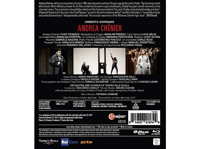 Netrebko,Anna/Eyvazov,Yusif/Chailly,Riccardo/+ - Andrea Chénier (Blu-ray)