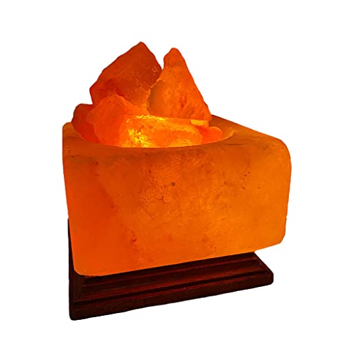 SudoreWell® Salzschale Chunks Feuerschale mit Salzbrocken Chunks Ø 15 cm aus der Salt Range Pakistan