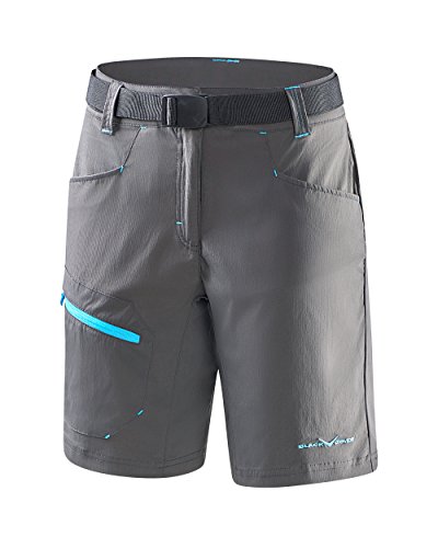 Black Crevice Damen Trekking Shorts, anthrazit, 40
