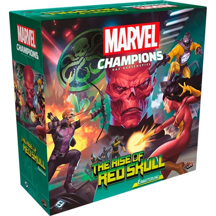 Asmodee Marvel Champions: Das Kartenspiel - The Rise of Red Skull, Szenario Erweiterung, Deckbau, Deutsch