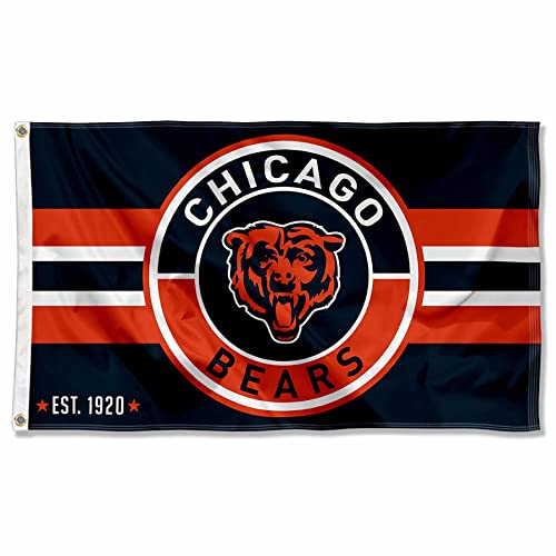 Chicago Bears Patch Button Circle Logo Flagge Groß 3x5 Banner