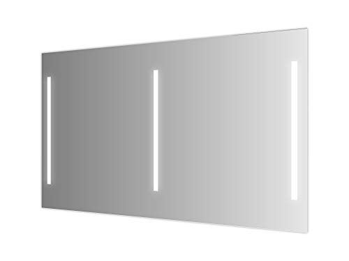 Sieper | Libato Badspiegel mit Beleuchtung 120 x 70 cm, neutralweiß, Lichtspiegel, Leuchtspiegel, Wandspiegel