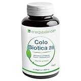 ColoBiotica28 - effektive Mikroorganismen aus ausgewählten Bakterien-Kulturen - 28 Microflorastämme - Fulvinsäure - Prebiotica - Vegan - Laktosefrei - Glutenfrei - 60 VegeCaps