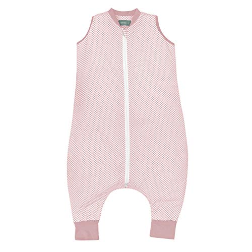 molis&co. 1.0 TOG. Baby-Schlafsack mit Füßen. Größe: 60 cm (6 Monate). Ideal für Übergang. Vichy Pink. 100% Baumwolle. (Oeko-TEX 100).