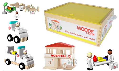 Woody Click 1040599 - Playbox Ambulance
