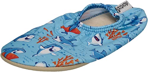 Slipstop Freddy rutschfeste Kinder Schuhe mit LSF 50+ Schwimmen Wasserschuhe, Schuhgröße:M (27-29)
