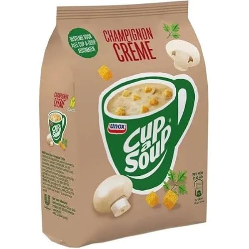 Cup-a-Soup Unox machinezak champignon crème 140ml | 4 stuks
