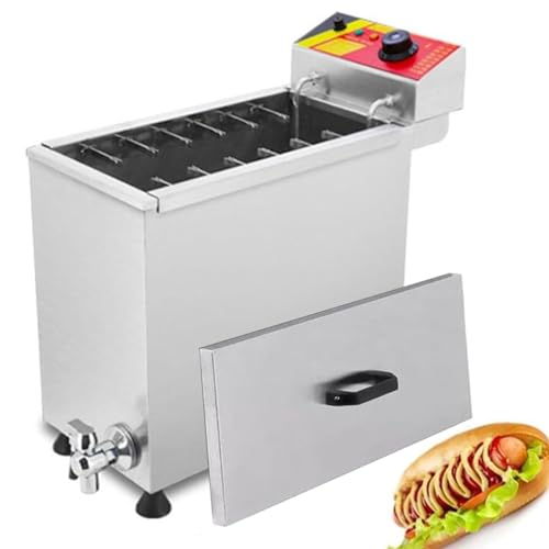 Corn Dog Fryer – Käse-Hotdog-Sticks-Frittiermaschine, kommerzielle Edelstahl-Käse-Hotdog-Fritteuse für Chips, Pommes Frites, Donuts und mehr