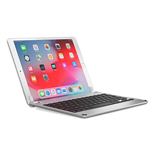 BRYDGE 10.5, Hochwertige Bluetooth Tastatur aus Aluminium, Deutsches Layout QWERTZ, für das iPad Pro 10.5, silber