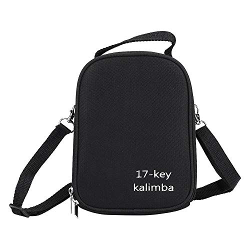 Dilwe Kalimba Tasche, 17 Tasten Tragbare Kalimba Tasche Daumen Finger Klavier Lagerung Umhängetasche Handtasche