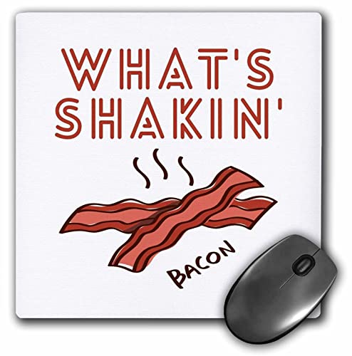 3dRose - What is Shaking Bacon - Mauspad - (mp-364245-1)