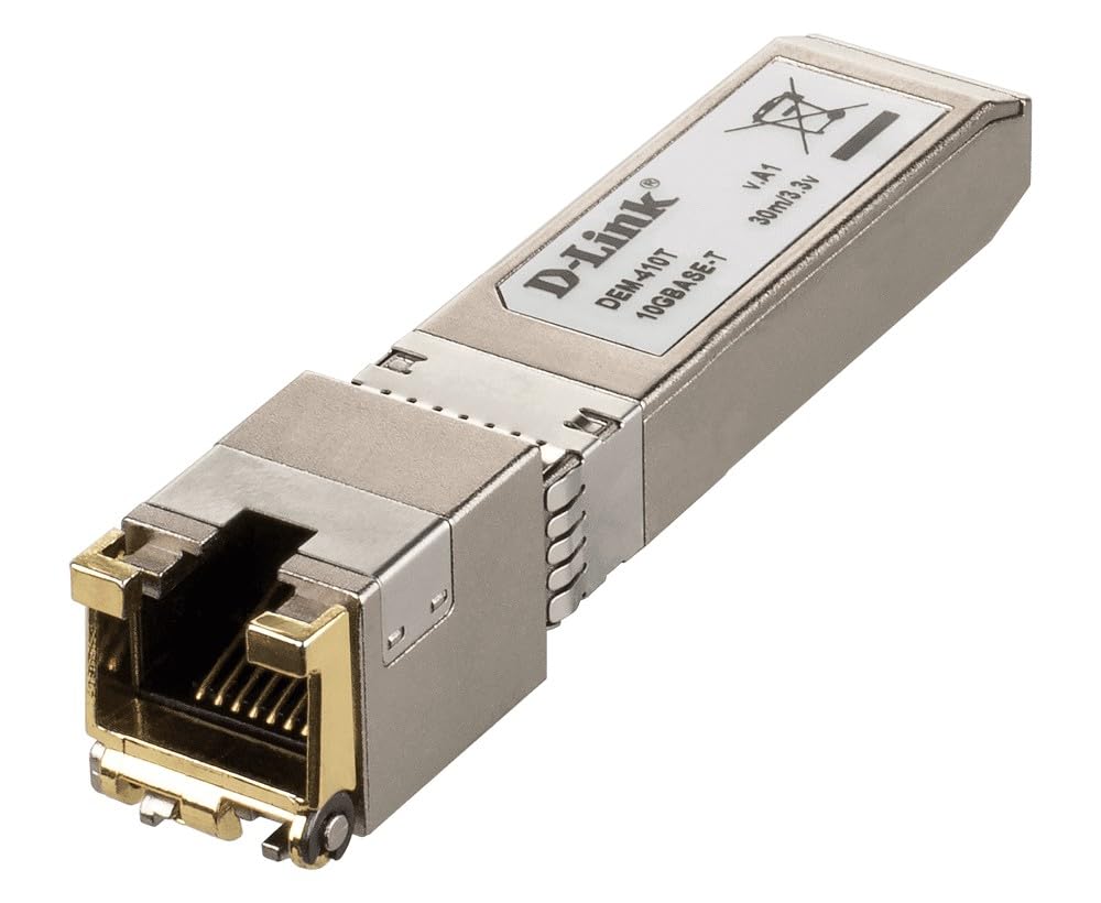D-Link DEM-410 10G SFP+ RJ-45 Transceiver (unterstützt 10 Gbit/s Ethernet)