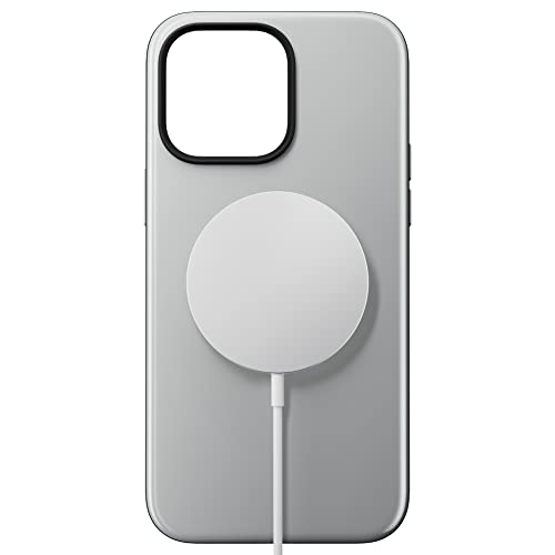 NOMAD Sport Case für iPhone 14 Pro Max | Hülle aus Polycarbonat mit TPE-Bumper | mit glänzender PET-Beschichtung | MagSafe-kompatibel | Grau