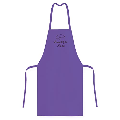 Wolimbo Kochschürze mit Namen - lila - Grillschürze Küchenschürze personalisiert mit verstellbarem Nackenband - Schürze selbst gestalten mit Motiv