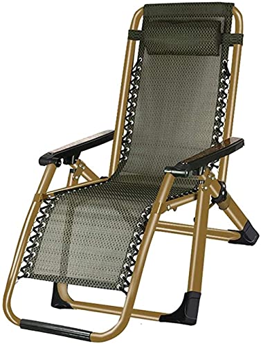 OEKOJK Klappbarer Liegestuhl, klappbare Sonnenliege, Liegestuhl, klappbares Siesta-Nickerchen-Bett, Rückenlehne, Sonnenliege, Gartenstühle (Farbe: wie abgebildet, Größe: 112 x 72 cm)-112 x 72 cm_wie