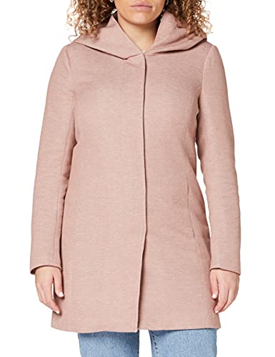 ONLY Damen onlSEDONA Light Coat OTW NOOS Mantel, Braun (Mocha Mousse Detail:Melange), 40 (Herstellergröße: L)