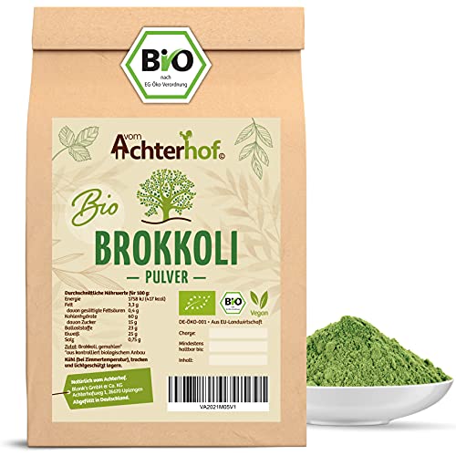 Brokkoli Pulver BIO (500g) aus deutschem Anbau schonend vermahlen vom-Achterhof