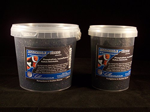 Silbermann Aktivkohle, Filterkohle, für Meerwasseraquarien, in verschiedenen Qualitäten und Größen (Kokos, 5000 ml)