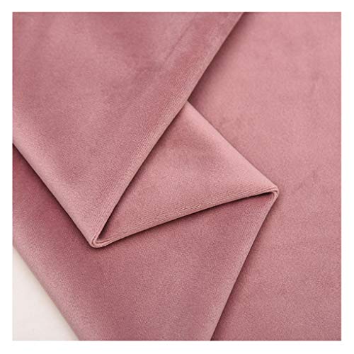 JIXITA Samt Stoffe Rosa Samtstoff Dekostoff Meterware 145x100cm Mattes Weiches Velours-Polstermaterial zum Nähen von Bastelarbeiten, Dekorationen, Kissen, Kostümen(Size:2m,Color:3)