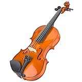 Kudoo Geigenset für Anfänger, Natürliche handgemachte akustische Violine, Geigenset mit Bow Kolophonium Musikinstrumentenzubehör für Kinder/Anfänger/Geigenliebhaber Holzsaitenmusikinstrumente(1/4)