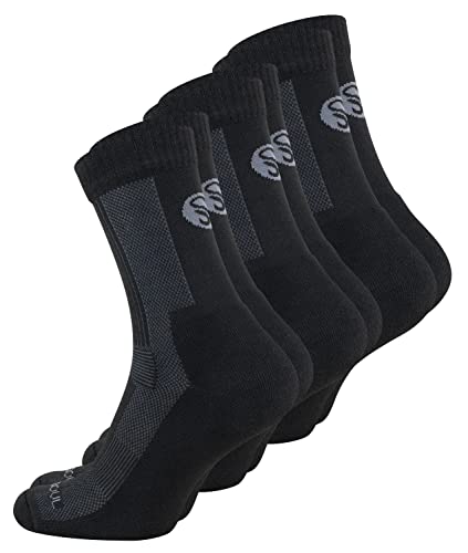 STARK SOUL 3 Paar Merino Socken, Damen & Herren Trekkingsocken aus Merinowolle, Funktionssocken