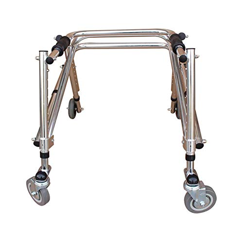 ZAIHW Leichte posterior Walker, for Handicap Leichten Adult Walker mit einstellbarer Höhe Sitzlehne mit Rädern