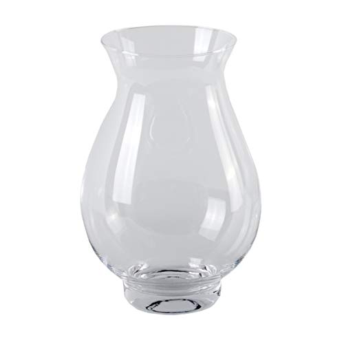 Varia Living Glaseinsatz mit Boden Ersatzglas | für innen oder im Garten | geeignet für Windlicht Herodot | mundgeblasenes Glas | große Laterne im Nordic Stil