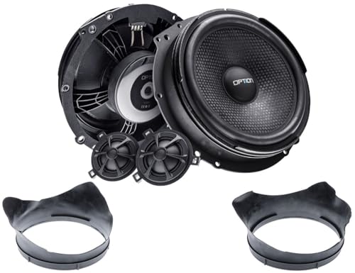 Option AIR Front Lautsprecher-System kompatibel mit VW T5/T6-100% Plug & Play System - inkl. Lautsprecher-Dichtringe - 100 Watt RMS, 91 dB Wirkungsgrad