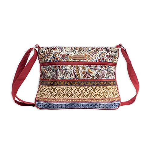 Maison d' Hermine 100% Baumwolle Canvas Handtasche Crossbody Umhängetasche für Damen Herren Shopping Wandern Reisen Radfahren, Jaipur
