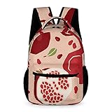 Wangsxing Schulrucksack Mädchen Granatapfel Schultasche Teenager Schulranzen Reiserucksack Casual Backpack 32x15x43cm