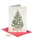 Papyrus Weihnachtskarten, Weihnachtsbaum und Geschenke, 12 Stück