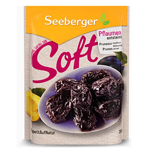 Seeberger Soft-Pflaumen entsteint, 13er Pack (13 x 200 g Beutel)