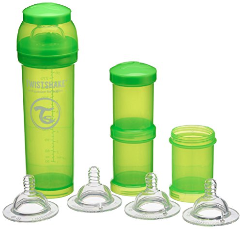 Vital Innovations 78102 Twistshake Trinkflasche-Set 330 ml, grün
