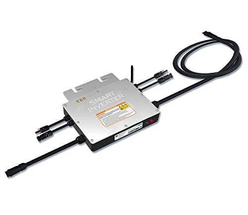 PMSUN 600W netzgekoppelter Mikro-Wechselrichter mit WIFI-Kommunikation wasserdicht MPPT stapelbar DC30-60V Solareingang AC220V reiner Sinusausgang für 30V 36V Photovoltaikmodule