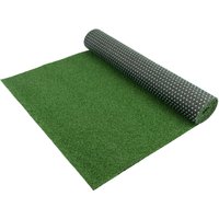Kunstrasen-Teppich Rasenteppich WIMBLEDON - Grün, 2,00m x 3,00m, Bodenbelag für Balkone und Terrassen, Wasserdurchlässiger Kurzflor Outdoorteppich