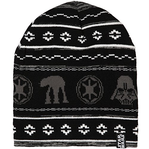 Star Wars Holiday Knit Beanie Hat Black
