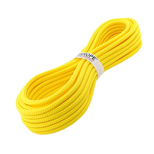 Kanirope® PP Seil Polypropylenseil MULTIBRAID 12mm 20m Farbe Gelb (1132) 16x geflochten