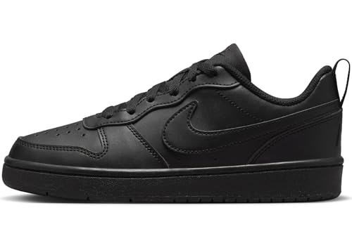 Nike Court Borough Low RECRAFT (GS) Sneaker, Black/Black-Black, 36.5 EU