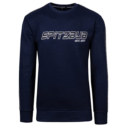 Spitzbub Herren Pullover Crewneck Sweatshirt Race-Design in Blau (as3, Alpha, xx_l, Regular, Regular, XXL)