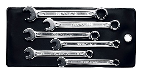 Elora 202S 6M Ringmaulschlüssel-Satz, extra kurz, 6-teilig 5-10 mm