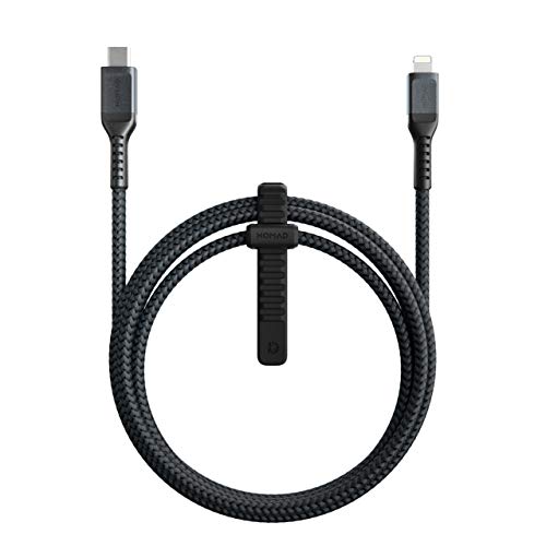 Nomad Rugged Kabel, USB-C auf Lightning, für iPhone/iPad, 1,5 m, schwarz