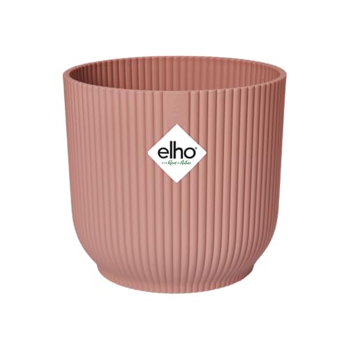 Elho Vibes Fold Rund 25 - Blumentopf für Innen - Ø 25.0 x H 23.0 cm - Rosa/Zartrosa