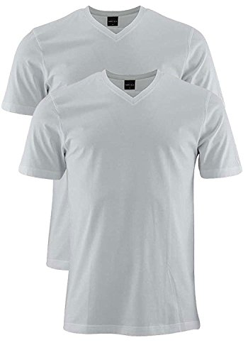 Marvelis T-Shirt weiß V-Ausschnitt 2817/00/00, XXL - 2er Pack