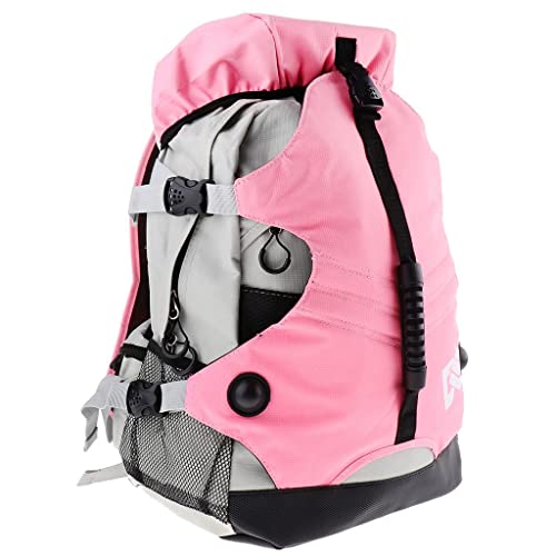 T TOOYFUL Reflektierende Inline Skate Rucksack Skateschuhe Sport Tasche für Mädchen oder Jungen - Rosa